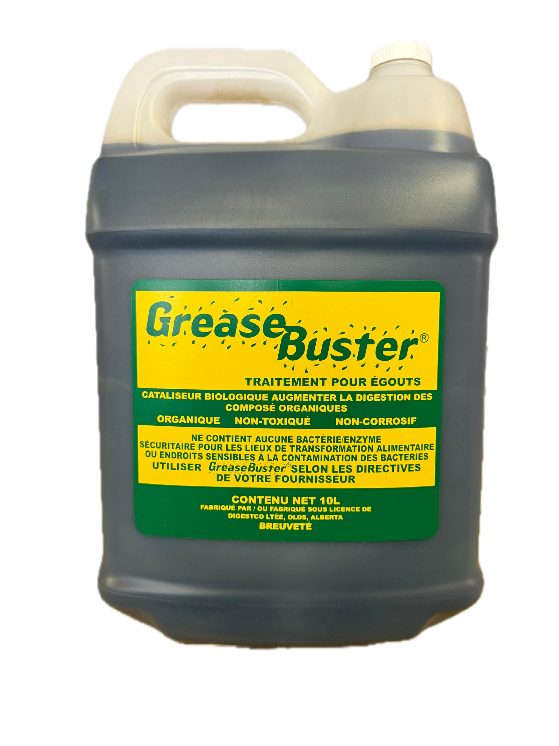 GreaseBuster sewer line treatment container